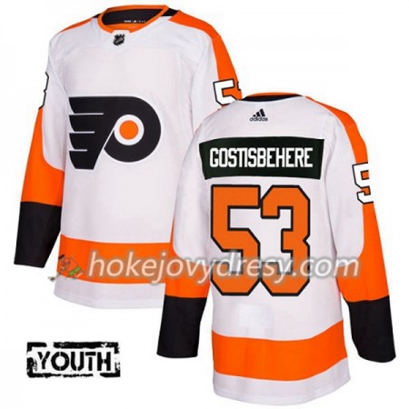 Dětské Hokejový Dres Philadelphia Flyers Shayne Gostisbehere 53 Bílá 2017-2018 Adidas Authentic
